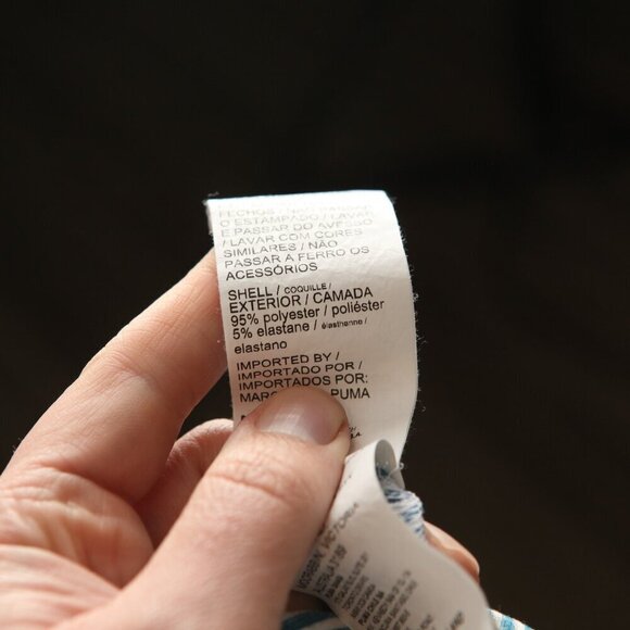 Puma Golf Men's blue and white striped short sleeve polo shirt Medium M EUC - Picture 5 of 5